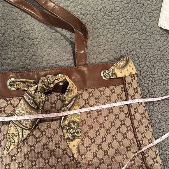 Chadwick’s Brown Patterned Tote Bag Satchel Purse Shoulder Bag Handbag - Picture 2 of 8